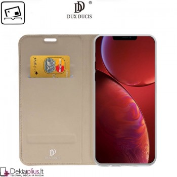 Dux Ducis dirbtinės odos viršelis - auksinės spalvos (telefonui Apple Iphone 13 Mini) Dux Ducis dirbtinės odos viršelis - auksinės spalvos (telefonui Apple Iphone 13 Mini)